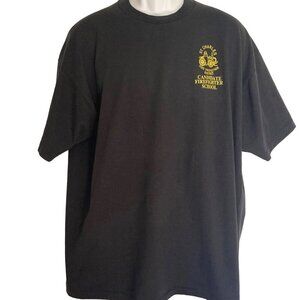 Vintage St Charles Firefighter School Candidate T Shirt Mens XXL Single Stitch